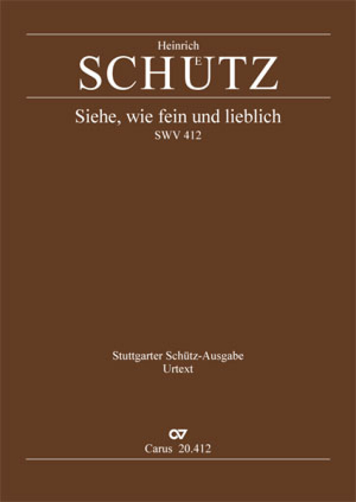 Siehe, wie fein und lieblich ist's